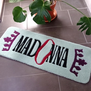 Madonna Celebration Tour | Handmade Tufted Rug | Tufted Carpet | Bedroom decor | Door mat | Gift idea | Tufting