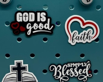 Faith-Themed Bogg Bag Charms: 3D Printed Inspirational Tote Bag Accessories