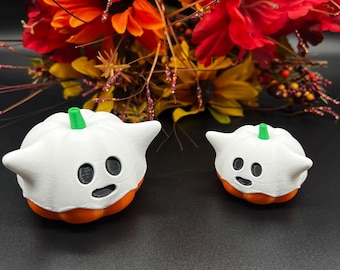 Pumpkin in a Ghost Costume – 3D Printed Halloween Decoration