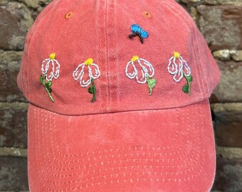 Hand Embroidered Baseball Cap