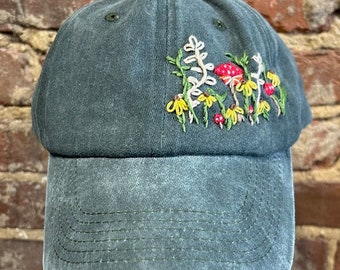 Hand Embroidered Baseball Cap