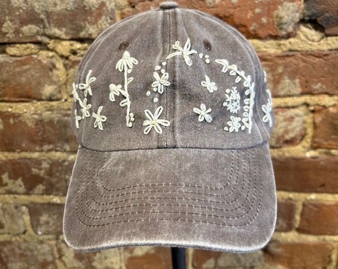 Hand Embroidered Baseball Cap