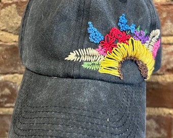 Hand Embroidered Baseball Cap