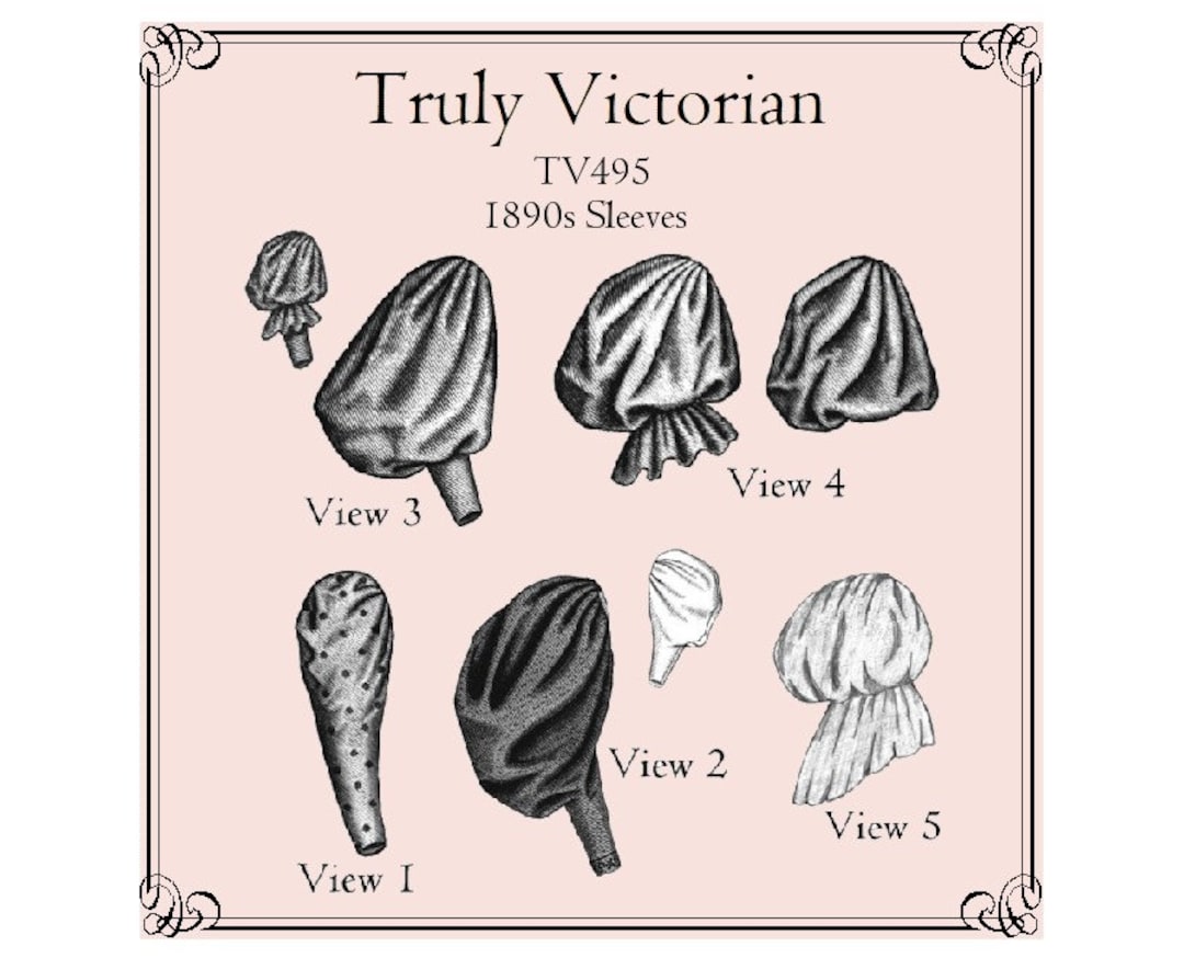 1890s Sleeves Sewing Pattern: Truly Victorian TV495 (digital PDF) - Etsy