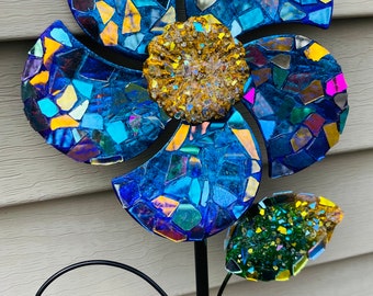 pinwheel.. flower pinwheel .. BlingthingzbyLori .. suncatcher .. flower .. gift .. gifts