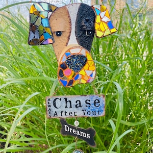 Dog .. suncatcher.. blignthingzbylori.. yard art..garden art.. dog lover item .. pet lover gift.. whirligigs wind spinner.. gift .. gifts