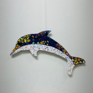 Dolphin.. Blingthingzbylori.. whirligigs wind spinner.. tropical item.. sea life.. marine mammals