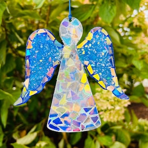 Engel.. Blingthingzbylori..zonnevanger.. zweefmolens windspinner.. Kerstengel.. cadeau voor thuis..Engelenliefhebberitem.. religieus item