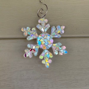 Snowflake.. snowflake ornament.. sun catcher..  blingthingzbylori.. whirligigs..