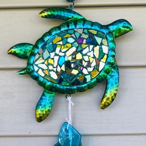 Turtle.. blingthingzbylori.. suncatcher.. whirligigs wind spinner.. green turtle .. gifts .. bouncy turtle.. swimming turtle