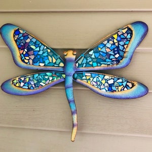 Dragonfly.. dragonfly wall art .. blingthingzbylori.. dragonfly SunCatcher .. garden art .. yard art .. wall decoration