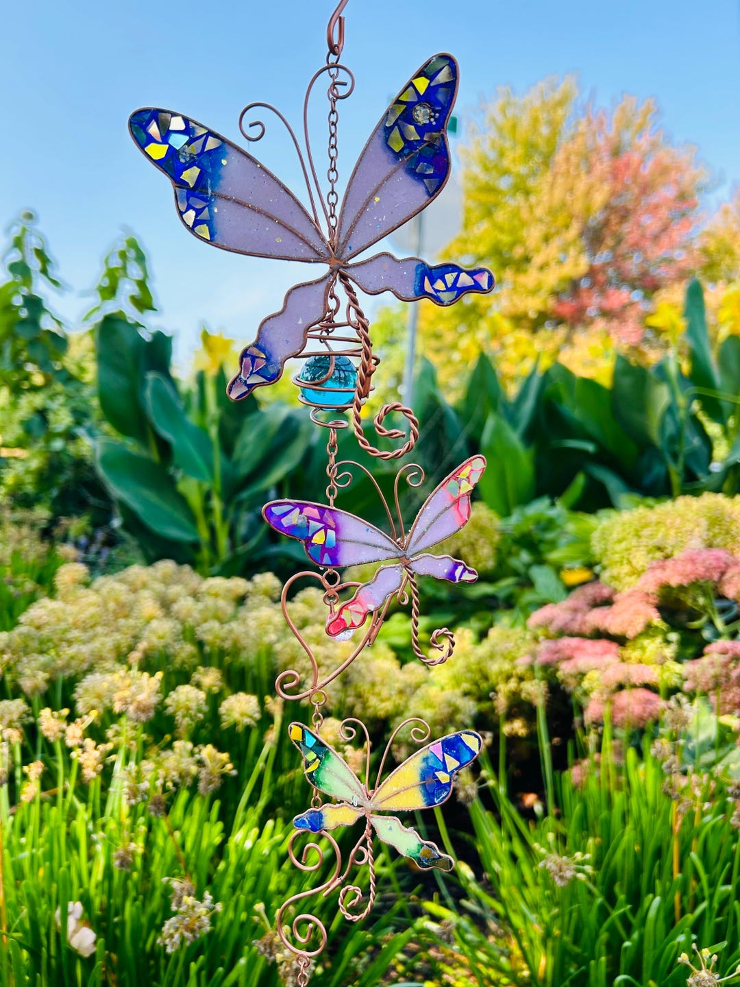 Butterfly Wind Sim Butterfly Wind Chimes.. Blingthingzbylori . Whirligigs Wind Spinner ...