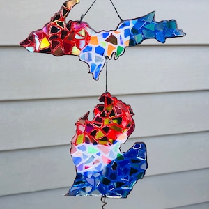 Michigan Suncatcher: Patriotic Garden Art