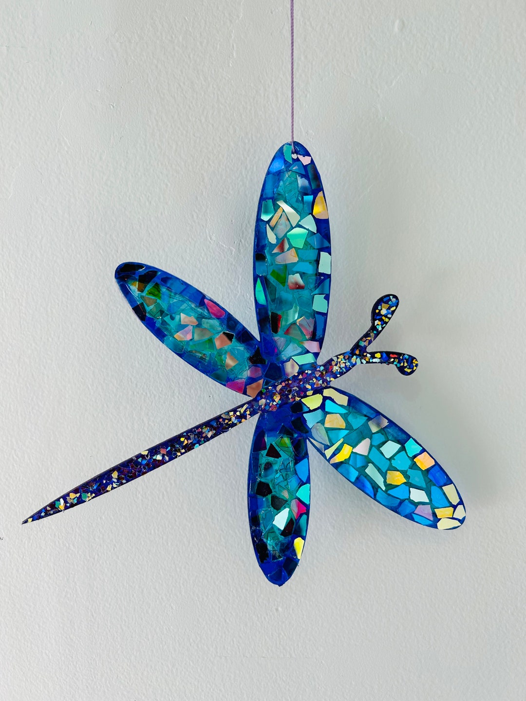 Dragonfly .. Blingthingzbylori.. Whirligigs Wind Spinner.. Garden ...