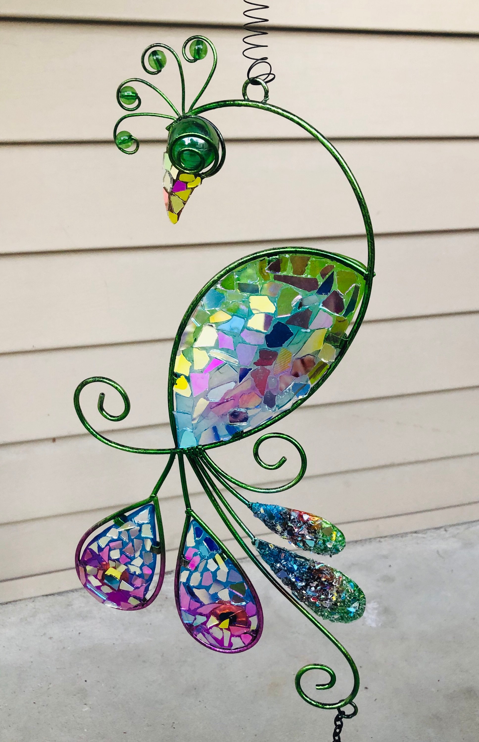 Peacock Bouncy . Peacock Suncatcher .. Blingthingzbylori . Garden