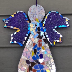 Angel.. purple angel.. whirligigs Windspinner.. garden angel.. guardian Angel.. gift.. religious item.. suncatcher