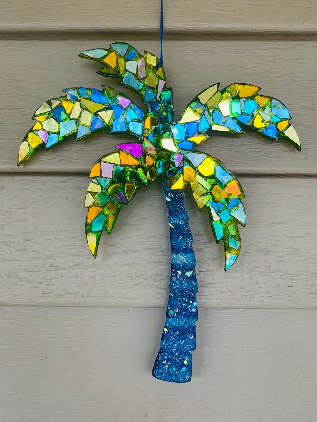 Palm Tree .. Blingthingzbylori .. Whirligigs Wind Spinner .. Tropical ...