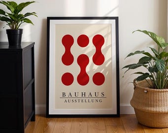 Poster Bauhaus – Stampa artistica moderna geometrica, decorazione murale astratta e minimalista