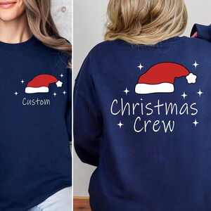 Custom Christmas Crew Sweatshirt, Custom Family Christmas  Sweater, Christmas Party Sweat, Matching Christmas Sweater, Xmas Holiday Gift