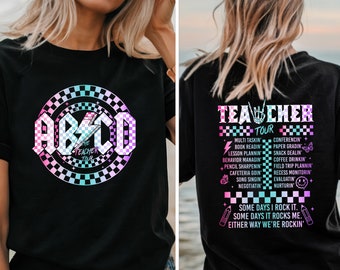 Retro ABCD Teacher Tour Shirt, Back To School Teacher Tee, Teacher Tour Shirt, First Day Of School Teacher Tee, Teacher Team Shirts