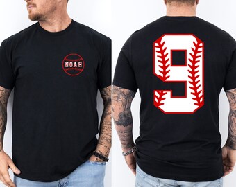 Custom Name Baseball T-Shirt, Your Name Baseball Shirt, Personalized Baseball Shirts, Baseball Mom Dad Shirt, Baseball Player Shirt