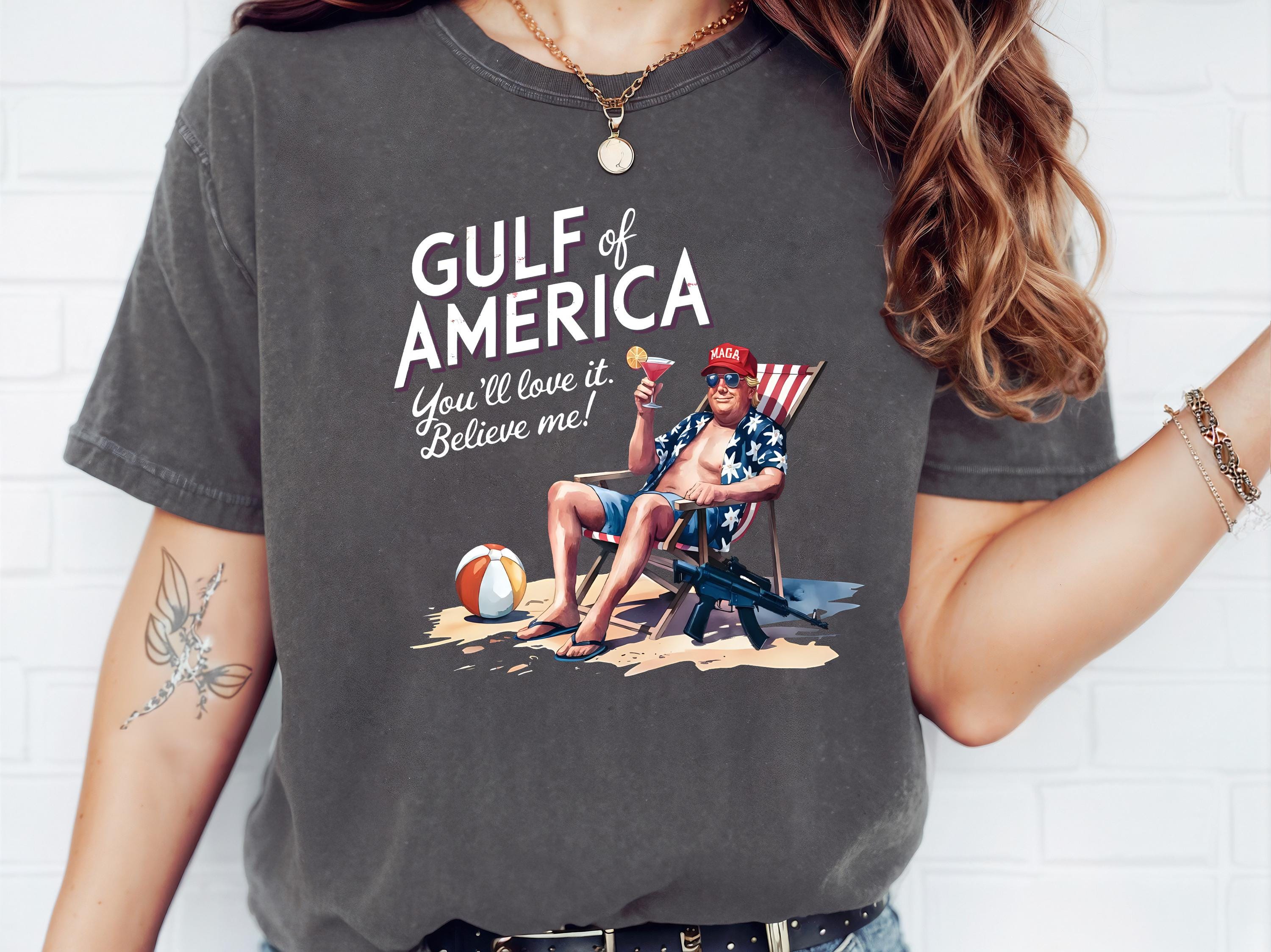 Comfort Colors Gulf of Mexico Shirt, Summer-Trump Tee, Funny-Trump Shirt, Trump-Ocean Shirt, Republican Gift, America Shirt, American Gift