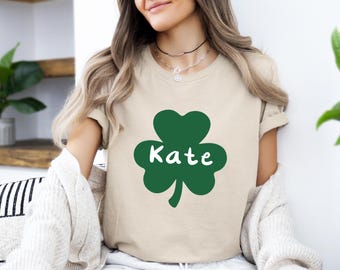 Personalized St Patrick's Day Shirt, Custom Shamrock Toddler Shirt, Custom Irish Boys Toddler, Personalized Clover Kids Tee, Irish Day Gift