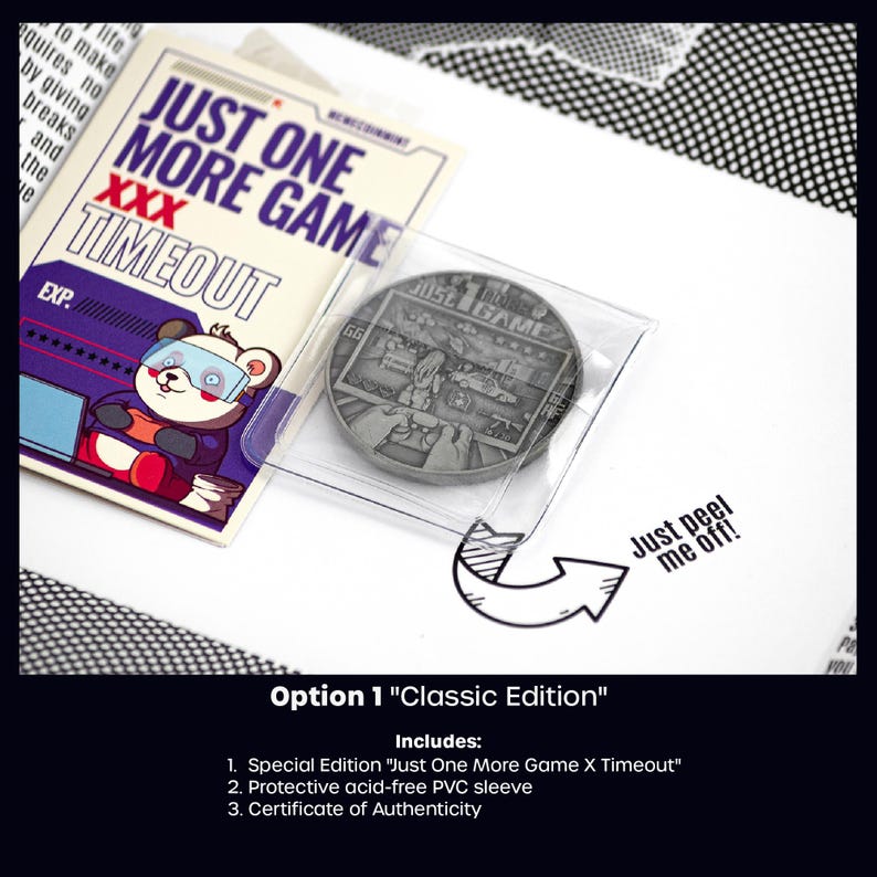 Timeout Coin Gaming Coin one More Game X Timeout Gamer Gift Good Luck Charm Decision ...