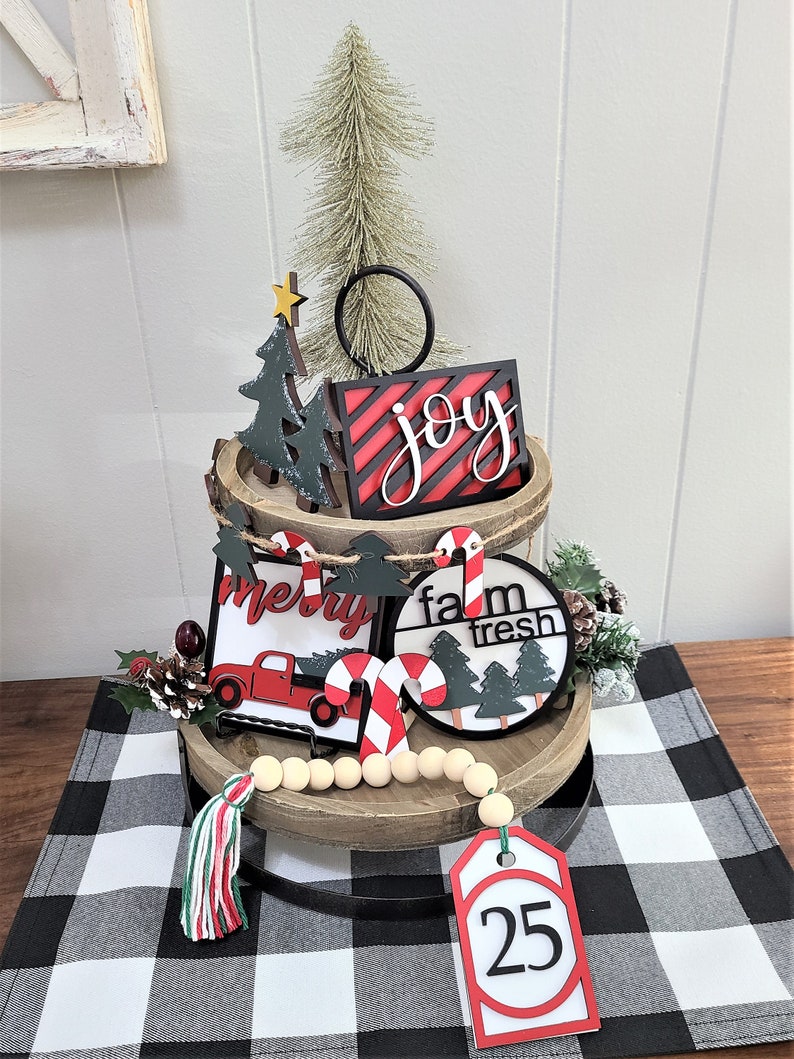 DIY Tiered Tray Kit DIY Painting Kit Christmas Paint Kit Etsy