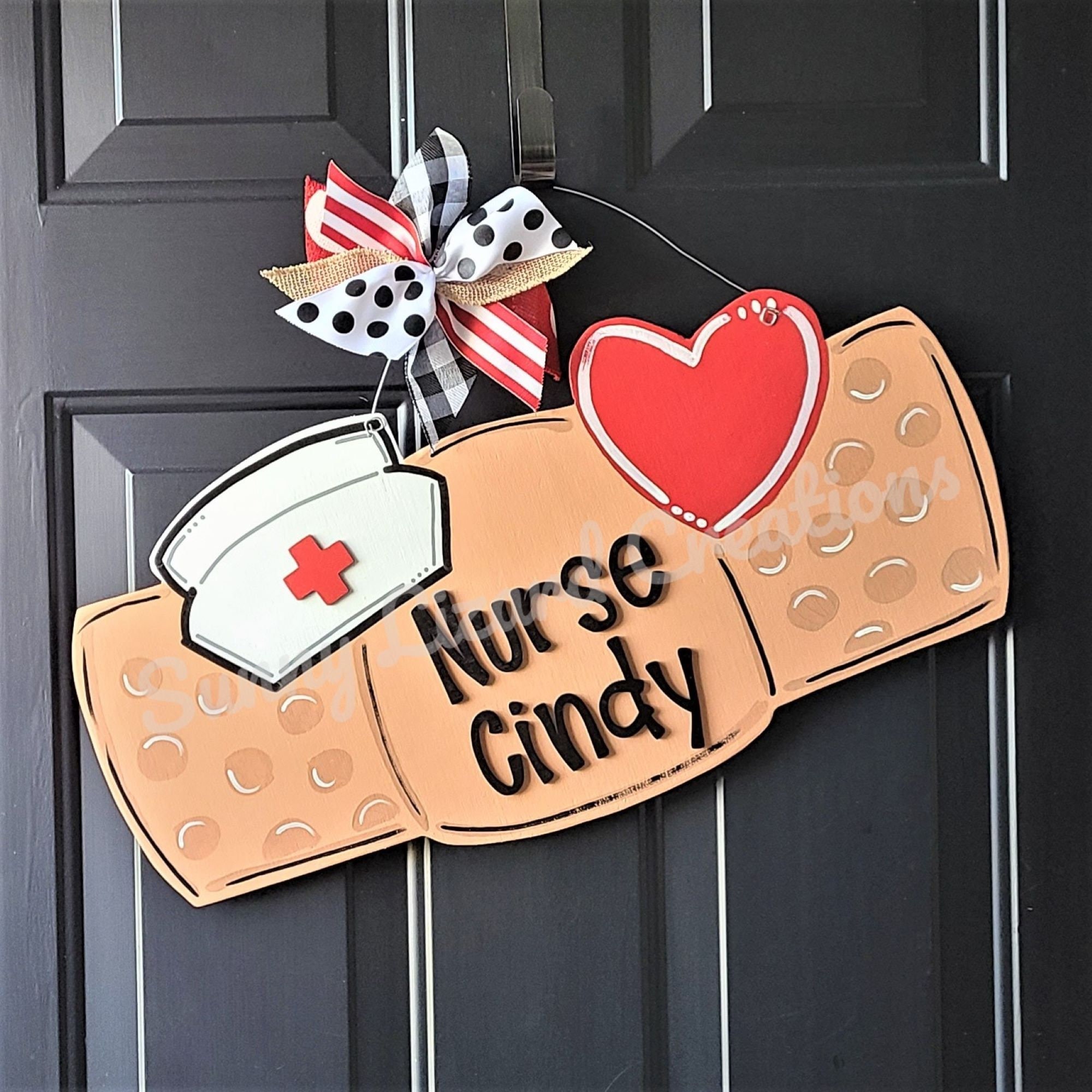 School Nurse Door Hanger Personalized Nurse Sign Nurse Door Etsy