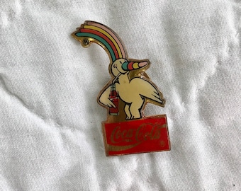 1989 Coca Cola Rainbow Toucan Pin