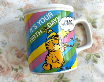 1978 Garfield Birthday Mug - Rare!