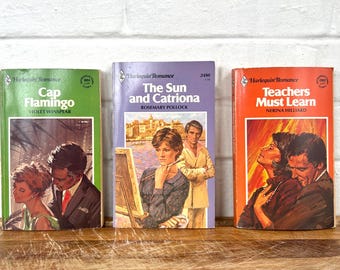 Set of Three 1980's Harlequin Romance Paperbacks