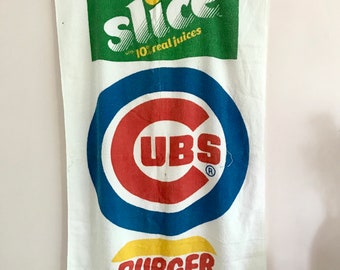 1980's Chicago Cubs Beach Towel