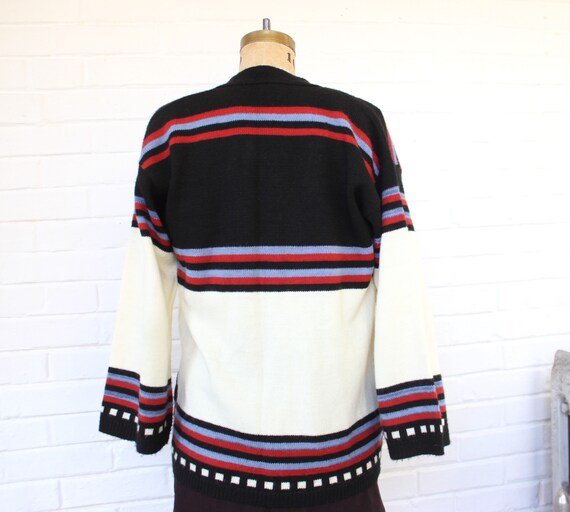 1970's Bell Sleeve Ski Cardigan with Pockets - image 4