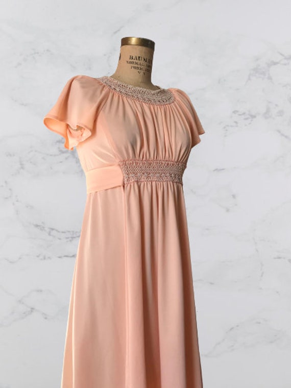 1960's Salmon Pink Babydoll Dress - image 4