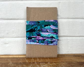4 yards - 1980's Jewel Toned Floral Bias Tape