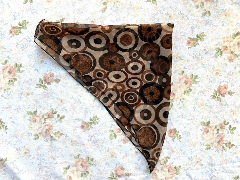 1990's Brown Retro Scarf image 4