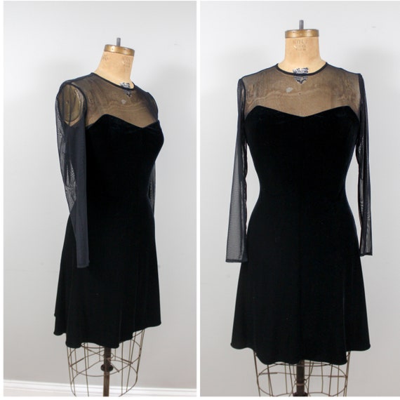 little black velvet dress