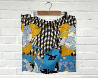 1980's Pop Art Scarf (18.5" x 18.5")