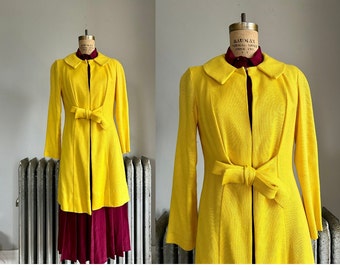 1960's Sunny Yellow Date Night Coat