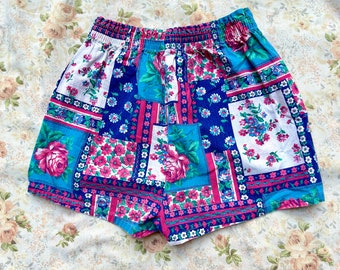 1980's Girl's Patchwork Summer Shorts