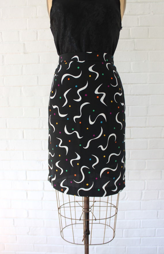 1980's Size 0 Confetti Skirt - image 5