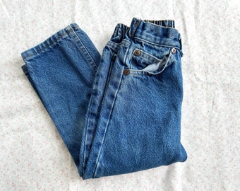 Jean en denim pour enfants des années 80 (taille 20 pouces, longueur 23 pouces)