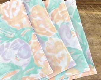 Watercolor + Gingham Lunchbox Napkins (Set of 4)