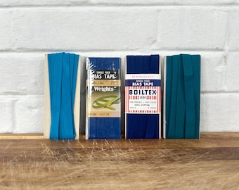 Vintage Blue Single Fold Bias Tape Collection