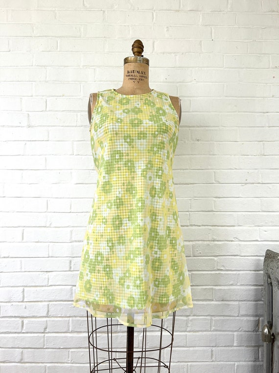 2000's Lemon and Lime Daisy Dress (Size 4/6)