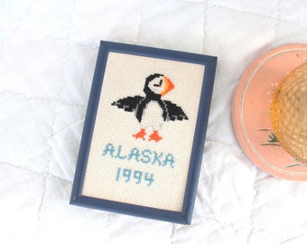 Alaska 1994 Penguin Mini Needlepoint