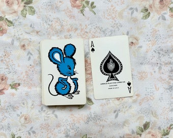 1960's Blue Mouse Deck of Cards