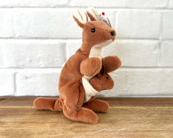 Pouch the Kangaroo Beanie Baby (Authentic 90s Vintage!)